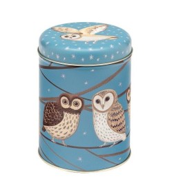 DD2900_Dog and  Dome - Owl Round Caddy Tin with lid